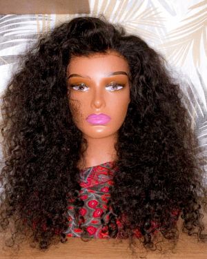 The Caribbean – 20″ Curly Human Hair Wig