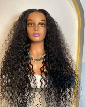 The Calipso – 34″ Water Curl Human Hair Wig